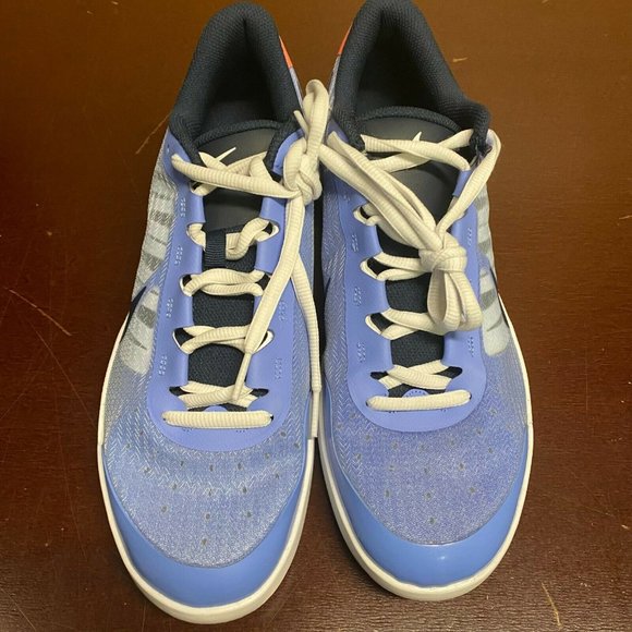 Nike Mens Blue Black Athletic Sneaker Shoes Sz 12